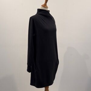 Athletica Black Turtleneck long cozy coverup